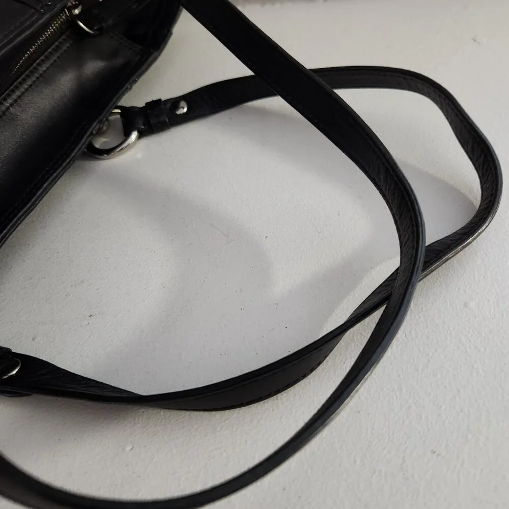 Like New Coach Gallery Y2k Black Leather Satchel Tote Bag Purse